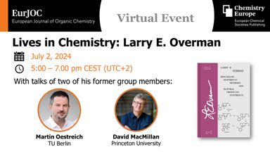 Virtuelles Symposium Larry E. Overman am 2. Juli 2024 um 17 Uhr CEST