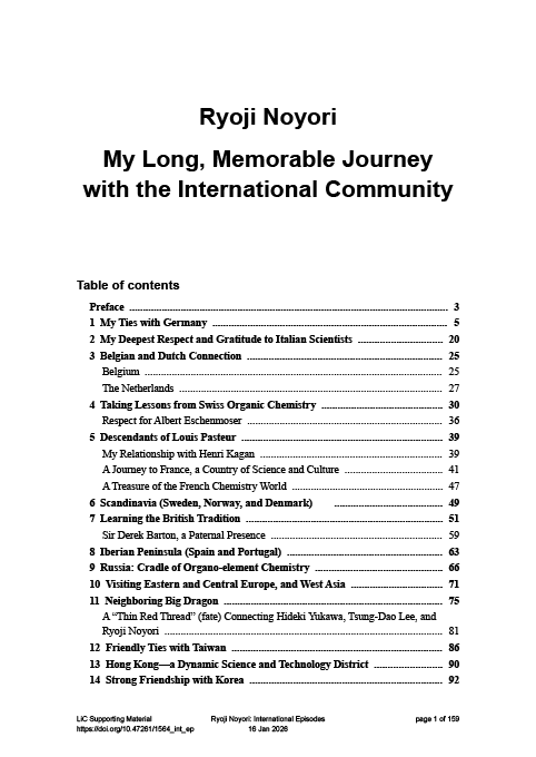 Ryoji Noyori: Research Should Be Fresh, Simple, and Clear